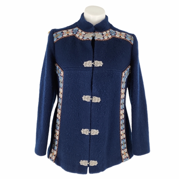 Vintagr A.S. Evebofoss Nortic Wool Felt Jacket Cardigan - Picture 8 of 10